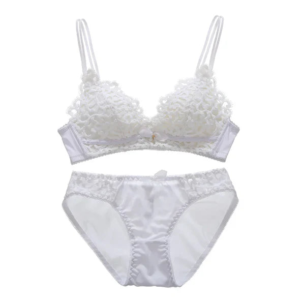 Pack of 3 Floral Design Push-Up Bra