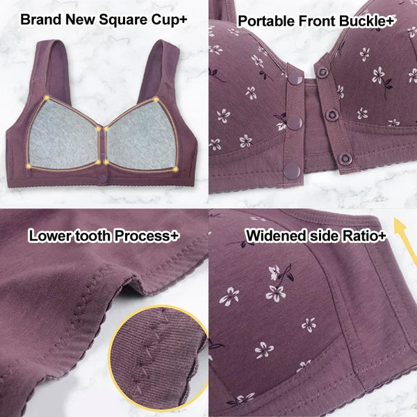 Pack of-3 New Anti Sagging Front Open Cooling Cotton Bra